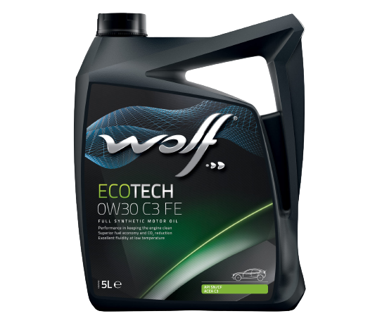 Моторное масло Wolf EcoTech 0W-30 C3 FE, 5л  (WOLF: 161055)